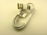 Кабел USB към microUSB 100см, 0.32oHm, бял